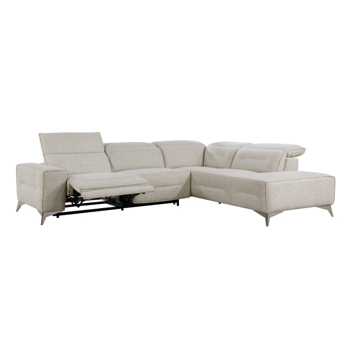 Homelegance 2-Piece Power Reclining Sectional With Right Chaise