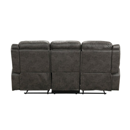 D. RECLN SOFA W/ DROP-DOWN CUP HOLDERS 9426-3