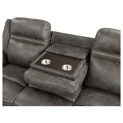 D. RECLN SOFA W/ DROP-DOWN CUP HOLDERS 9426-3