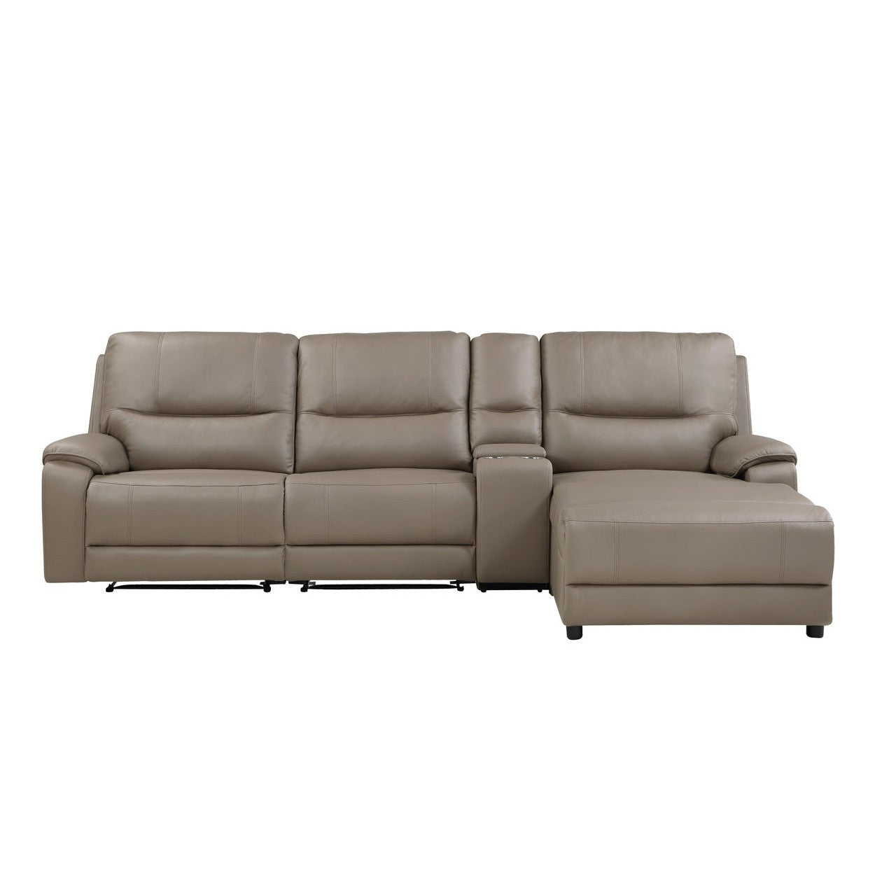 (4)4-Piece Modular Power Reclining Sectional with Power Headrest and Right Chaise 9429TP*4RCLRPWH