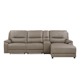 (4)4-Piece Modular Power Reclining Sectional with Power Headrest and Right Chaise 9429TP*4RCLRPWH