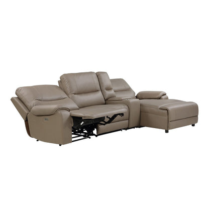 (4)4-Piece Modular Power Reclining Sectional with Power Headrest and Right Chaise 9429TP*4RCLRPWH