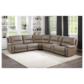 (6)6-Piece Modular Power Reclining Sectional with Power Headrest 9429TP*6LRRRPWH