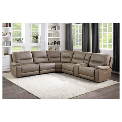 (6)6-Piece Modular Power Reclining Sectional with Power Headrest 9429TP*6LRRRPWH