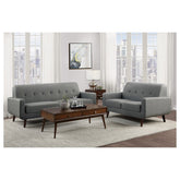 2pc Set: Love, Chair 9433GY*2