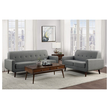 2pc Set: Love, Chair 9433GY*2