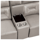 Power Double Reclining Love Seat with Center Console 9446CB-2PW