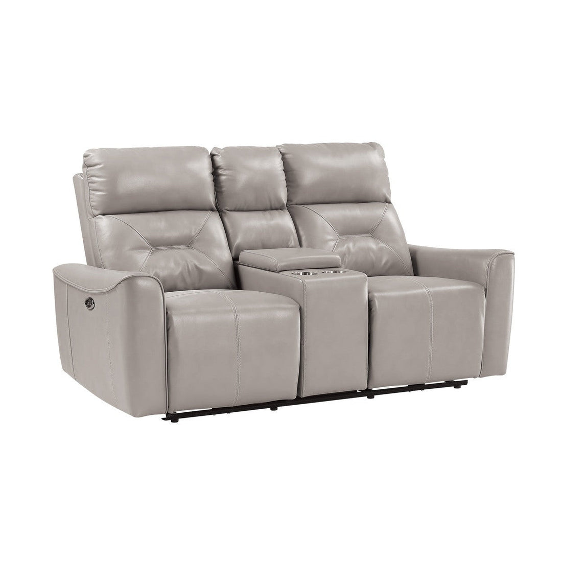 Power Double Reclining Love Seat with Center Console 9446CB-2PW