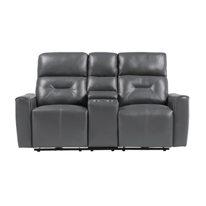 2pc Set: Sofa, Love 9446GY*2PW