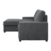 (2)2-Piece Sectional with Pull-out Bed and Left Chaise with Hidden Storage 9468CC*2LC2R