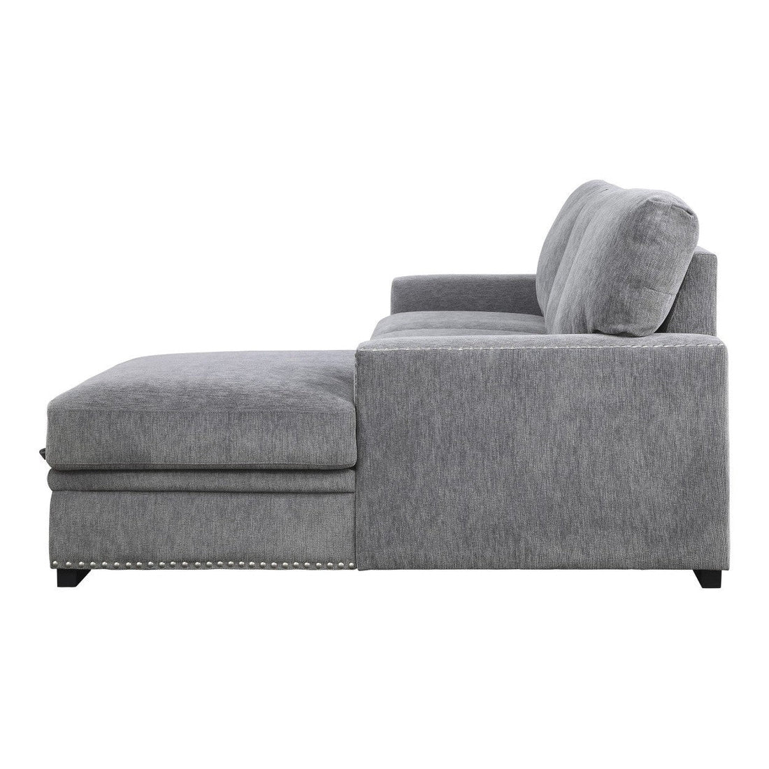 (2)2-Piece Sectional with Pull-out Bed and Hidden Storage 9468DG*2RC2L