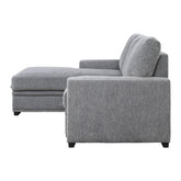 (2)2-Piece Sectional with Pull-out Bed and Hidden Storage 9468DG*2LC2R
