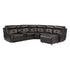 (6)6-Piece Modular Reclining Sectional with Right Chaise 9469DBR*6LRRC