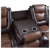Double Reclining Sofa with Drop-Down Cup Holders 9470BR-3