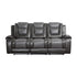 Double Reclining Sofa with Drop-Down Cup Holders 9470GY-3