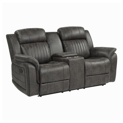 Double Reclining Love Seat with Center Console 9479BRG-2