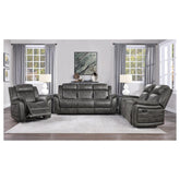 Double Reclining Love Seat with Center Console 9479BRG-2