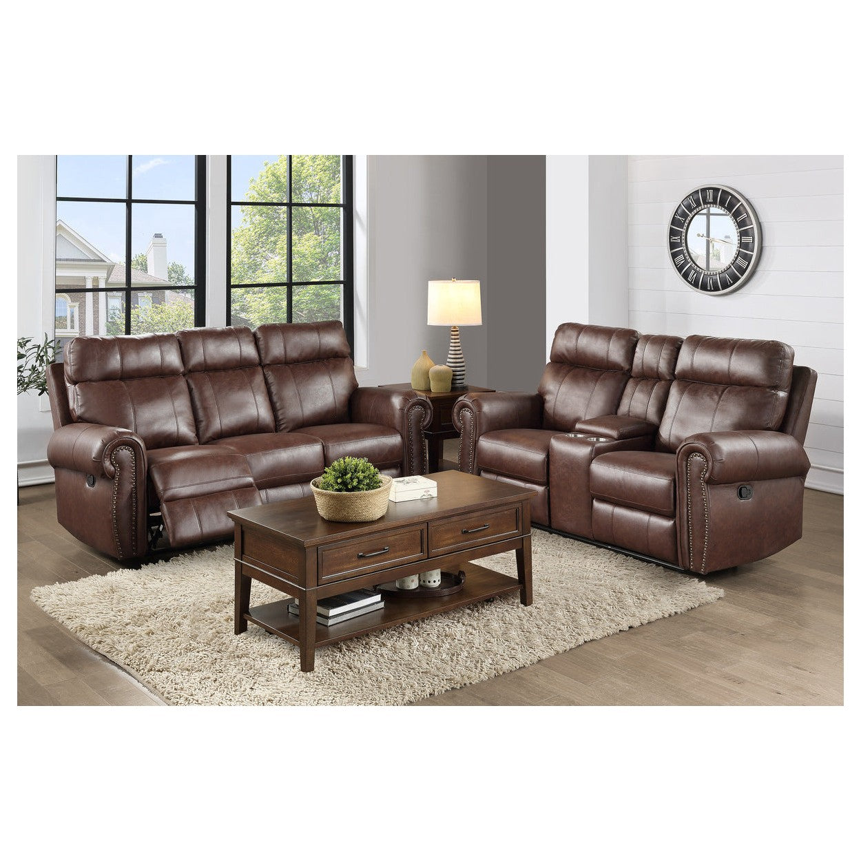 Double Reclining Sofa 9488BR-3