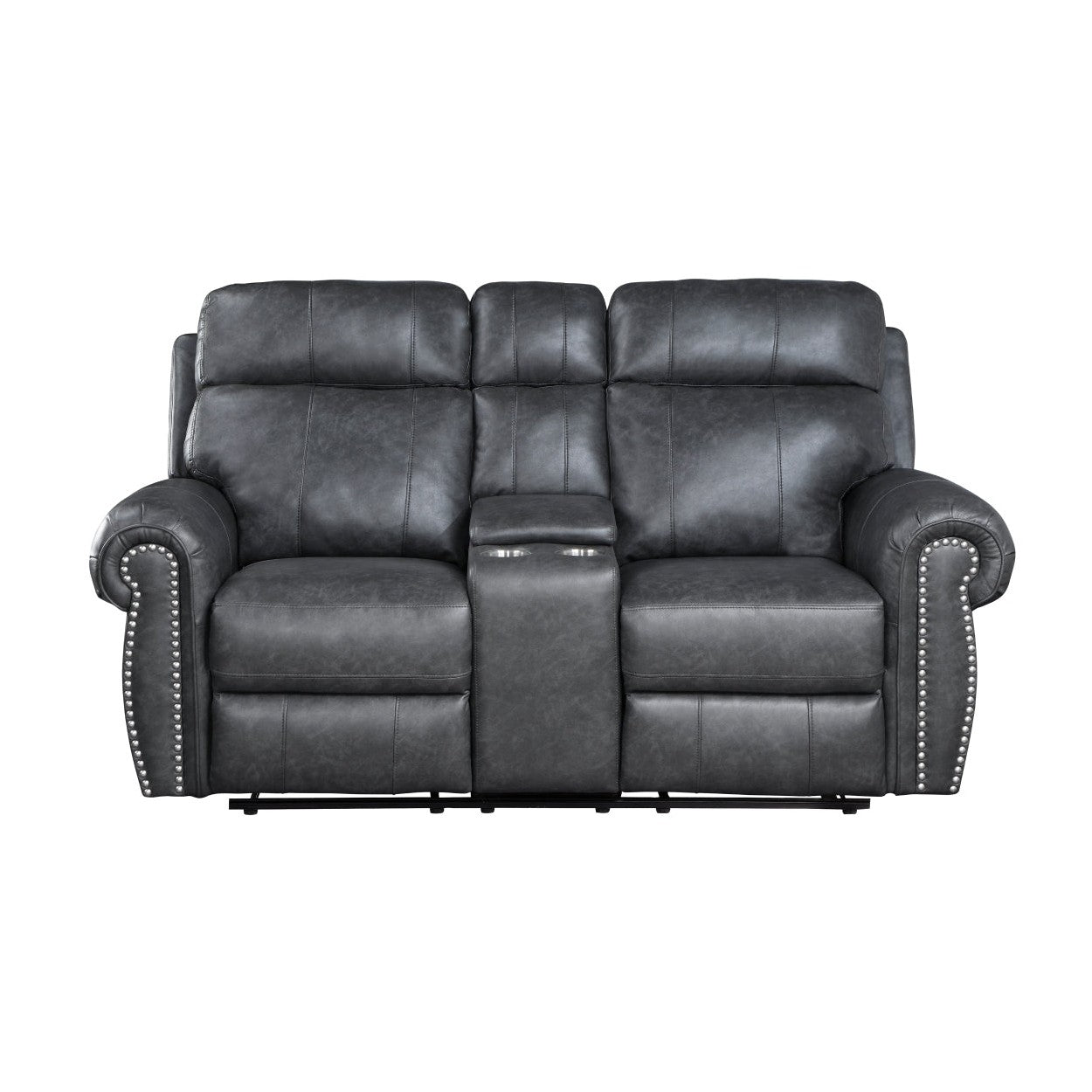 2pc Set: Sofa, Love 9488GY*2