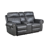 2pc Set: Sofa, Love 9488GY*2