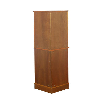 Coreosis 4-shelf Corner Curio Cabinet Golden Brown 950185