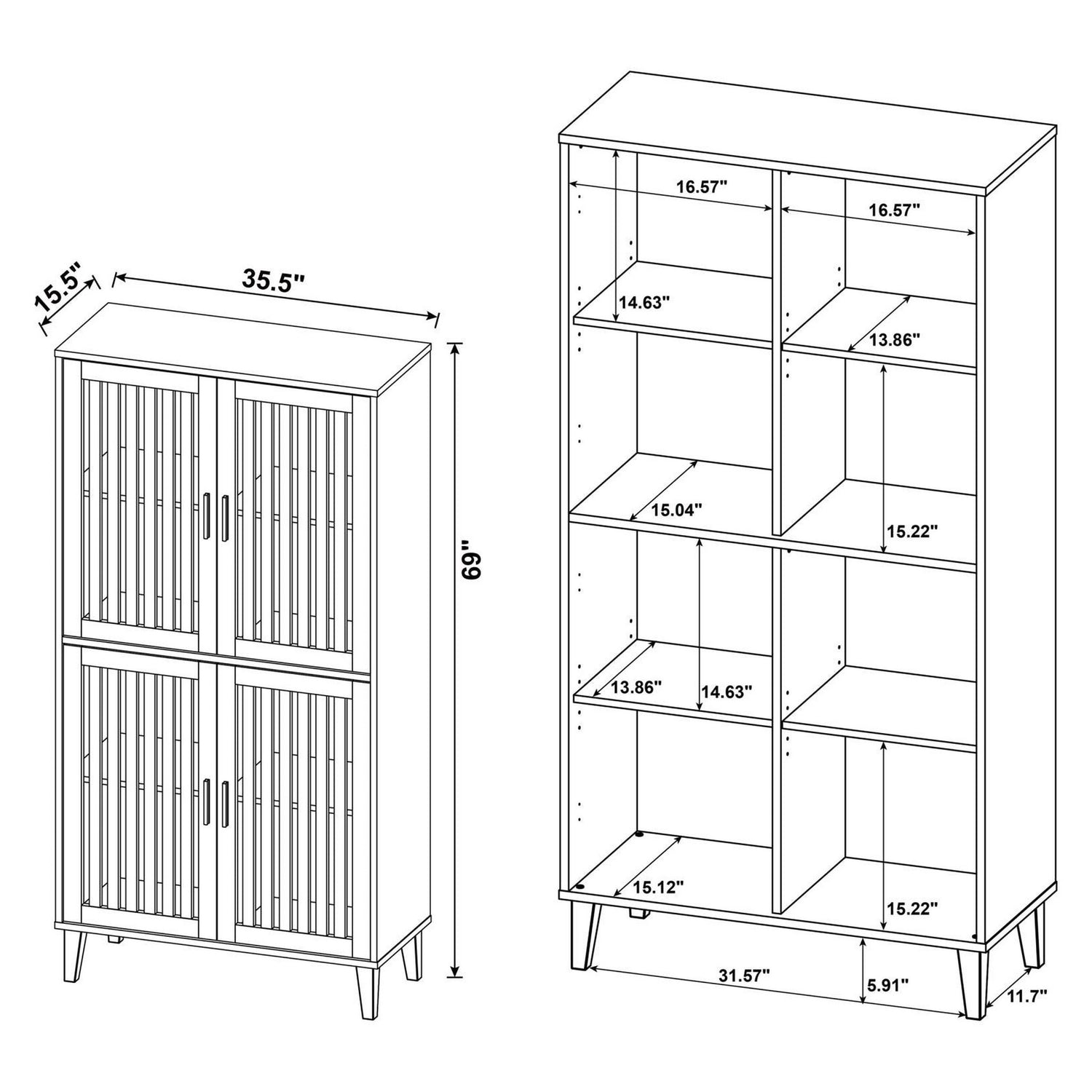 Gabinete con acento Coaster