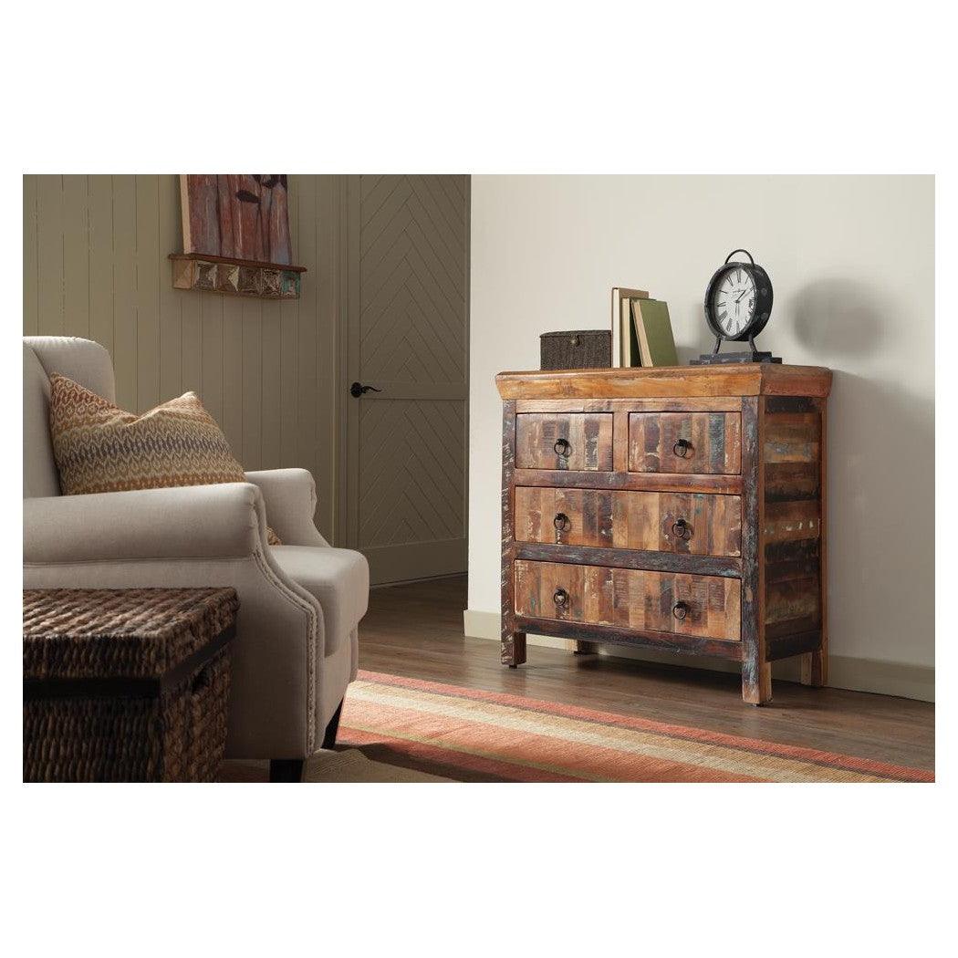 Harper 4-drawer Accent Cabinet Reclaimed Wood 950366
