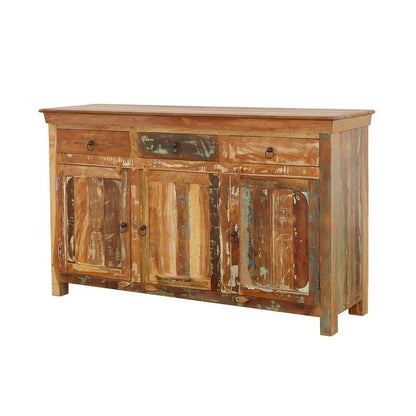 Henry 3-door Accent Cabinet Reclaimed Wood 950367
