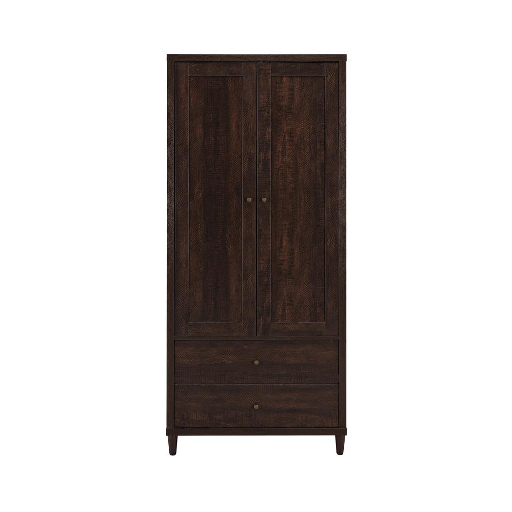 Wadeline 2-door Tall Accent Cabinet Rustic Tobacco 950724