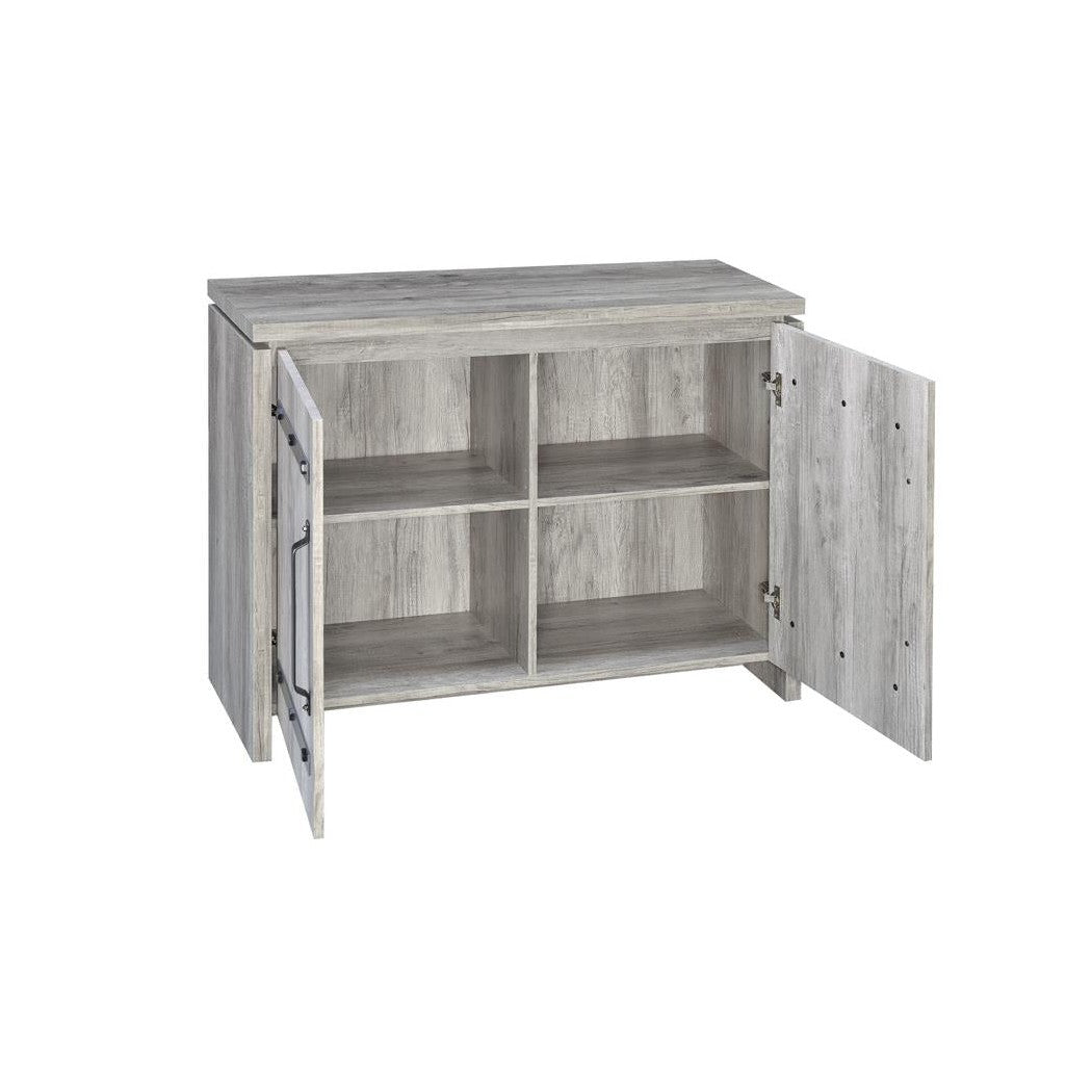 Enoch 2-door Accent Cabinet Grey Driftwood 950785