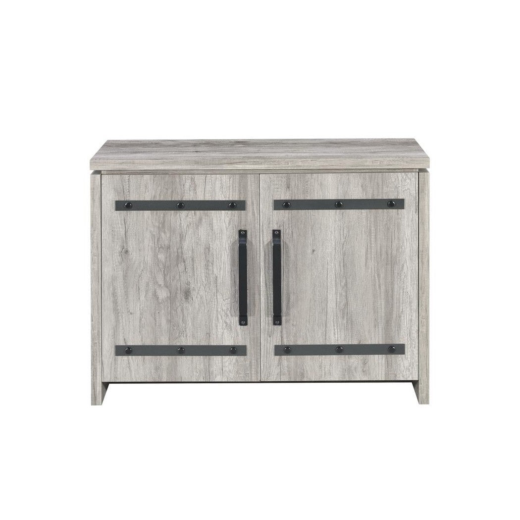 Enoch 2-door Accent Cabinet Grey Driftwood 950785