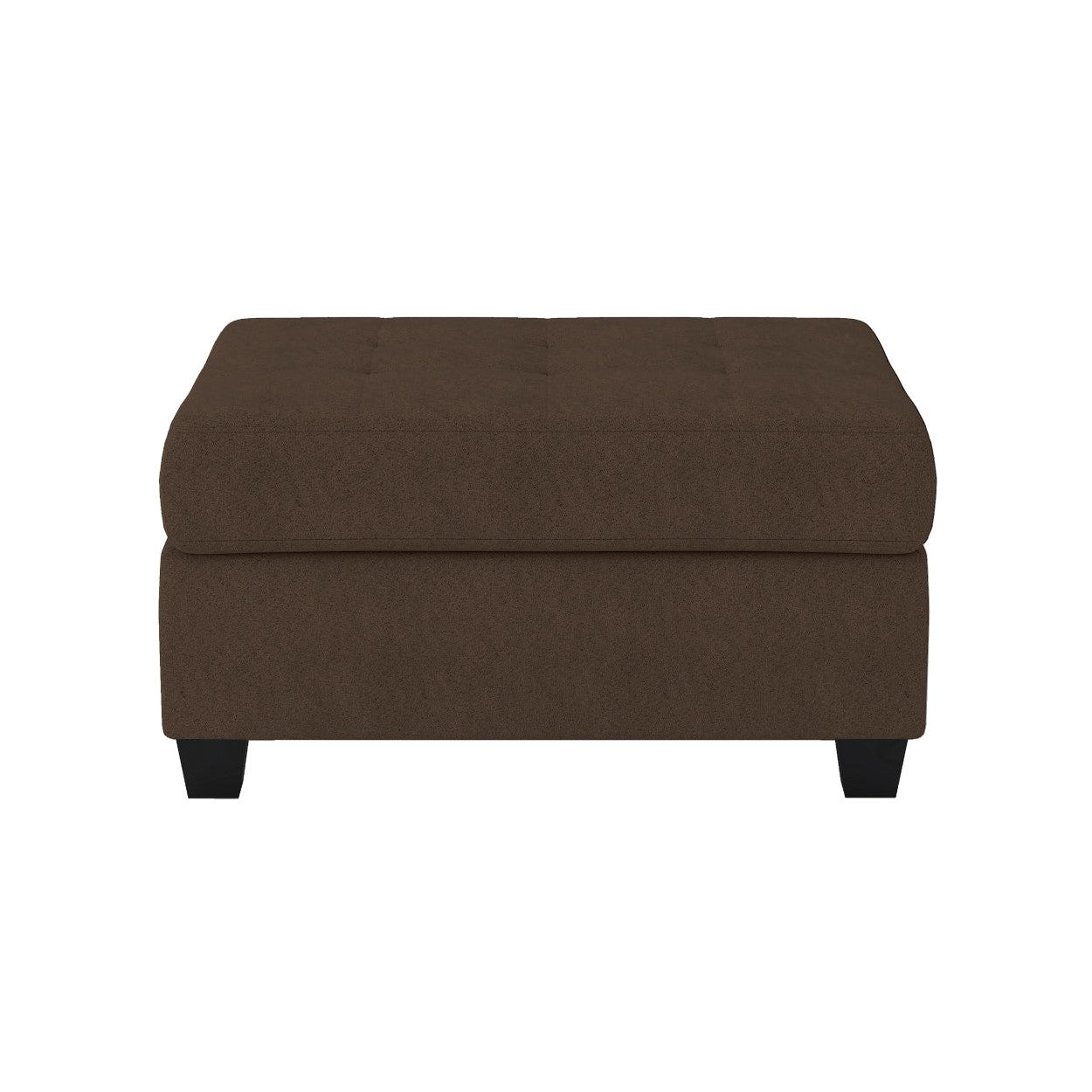 OTTOMAN W/ STORAGE, CHOCOLATE 100% POLYESTER 9507CHC-4