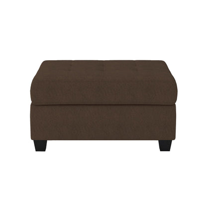 OTTOMAN W/ STORAGE, CHOCOLATE 100% POLYESTER 9507CHC-4
