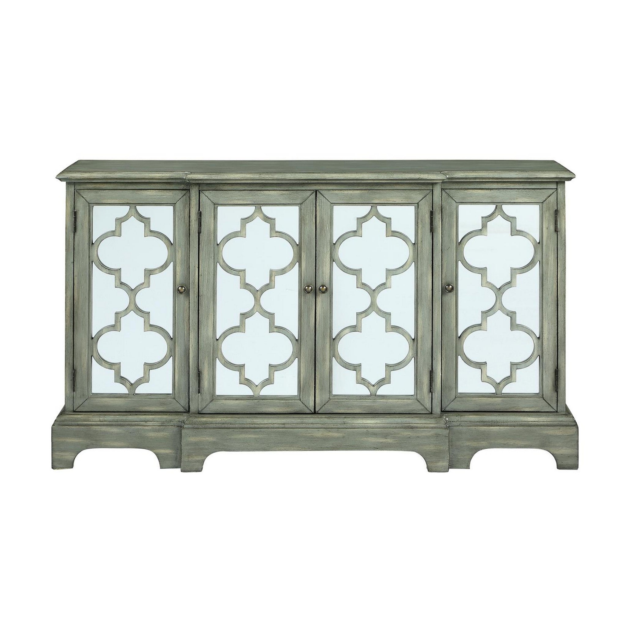 Erigeron 4-door Accent Cabinet Grey 950822