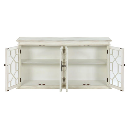 Kiara 4-door Accent Cabinet with Adjustable Shelves White 950859