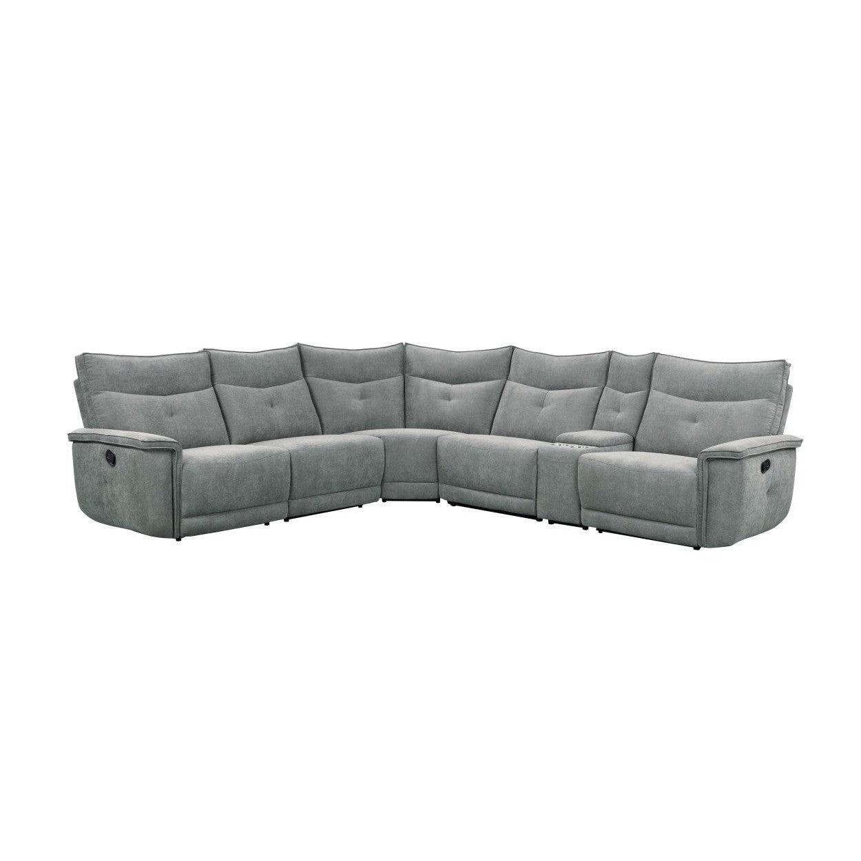 (6)6-Piece Modular Reclining Sectional 9509DG*6LRRR