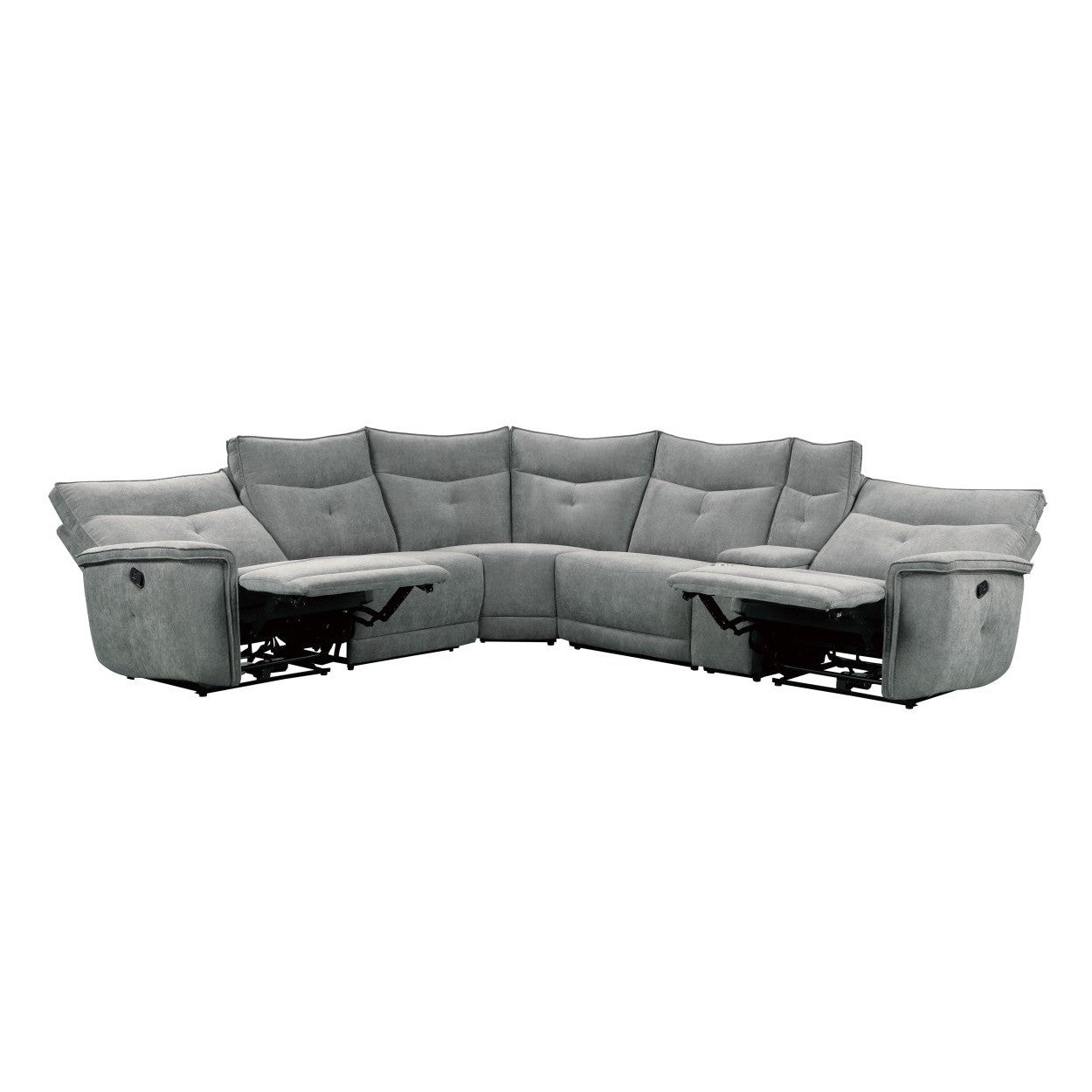 (6)6-Piece Modular Reclining Sectional 9509DG*6LRRR