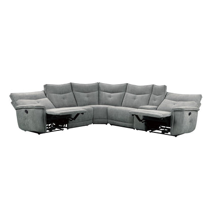 (6)6-Piece Modular Reclining Sectional 9509DG*6LRRR