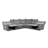 (6)6-Piece Modular Reclining Sectional 9509DG*6LRRR