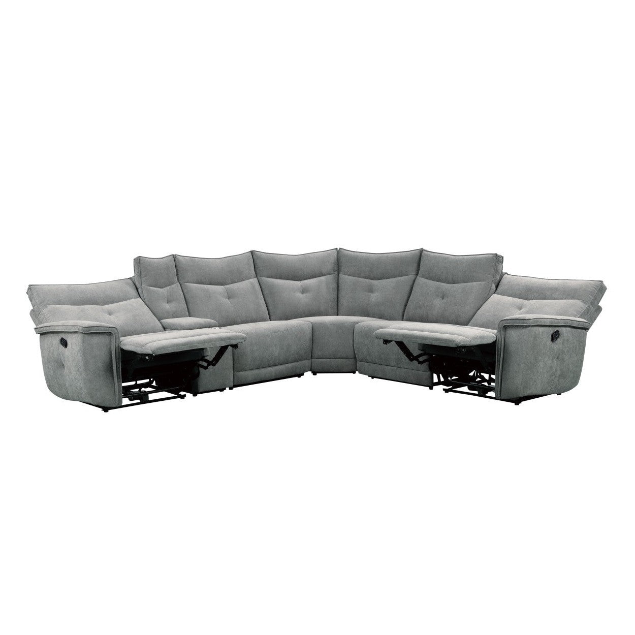 (6)6-Piece Modular Reclining Sectional 9509DG*6LRRR