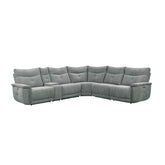 (6)6-Piece Modular Power Reclining Sectional with Power Headrest 9509DG*6LRRRPWH