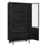 Santiago Rectangular 4-door Cabinet Matte Black 951134