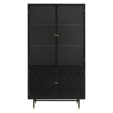 Santiago Rectangular 4-door Cabinet Matte Black 951134