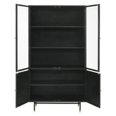 Santiago Rectangular 4-door Cabinet Matte Black 951134