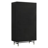 Santiago Rectangular 4-door Cabinet Matte Black 951134