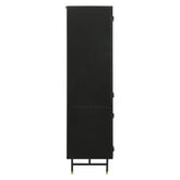 Santiago Rectangular 4-door Cabinet Matte Black 951134