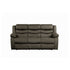 DOUBLE RECLINING SOFA, BROWN 100% POLYESTER 9526BR-3