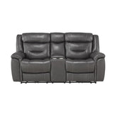2PC SET: SOFA, LOVE 9528DGY*2PWH