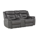 2PC SET: SOFA, LOVE 9528DGY*2PWH