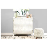 Gambon Rectangular 2-door Accent Cabinet White 953401